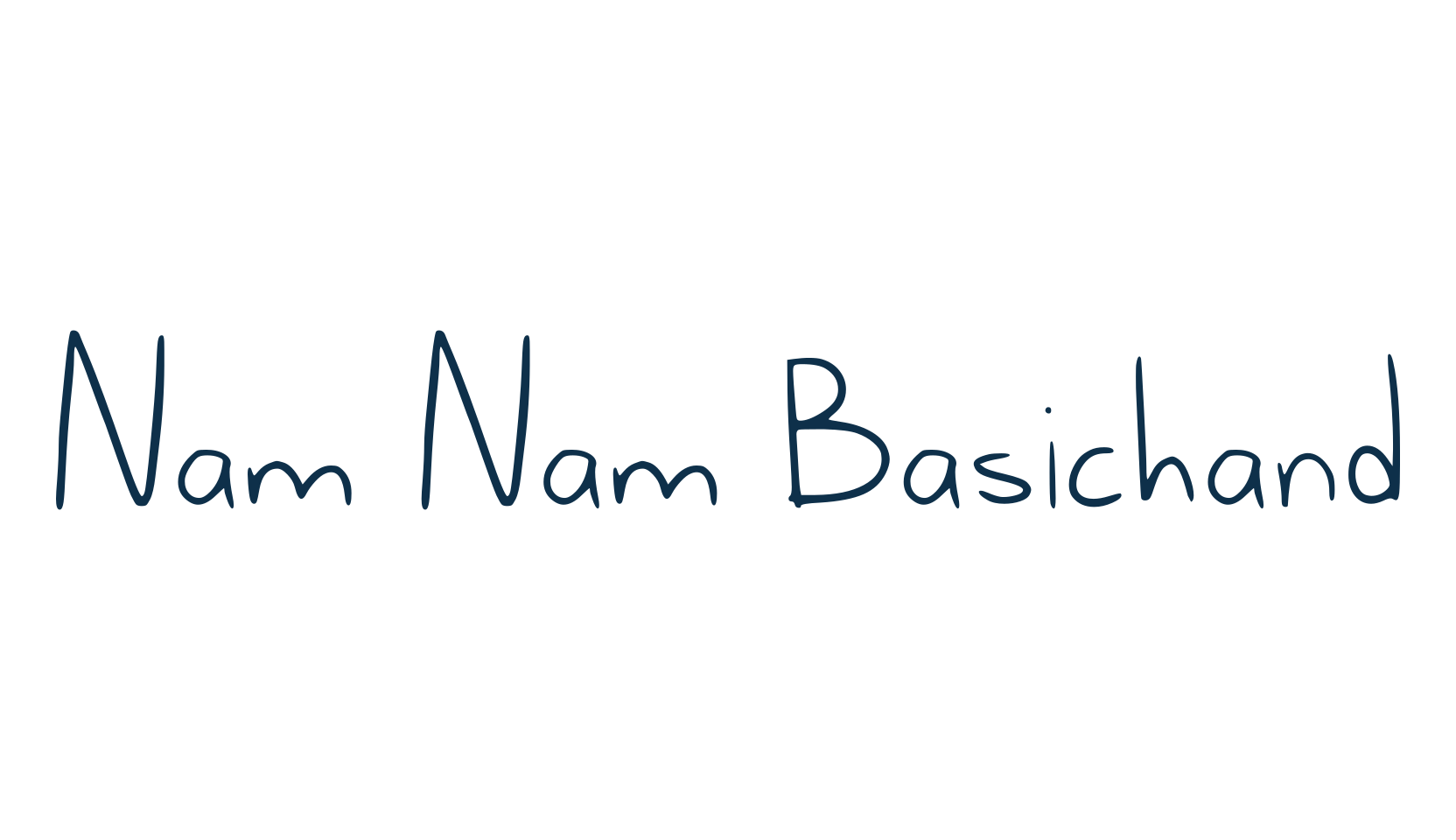 Nam Nam Basichand, script handwritten fancy decorative calligraphy font preview