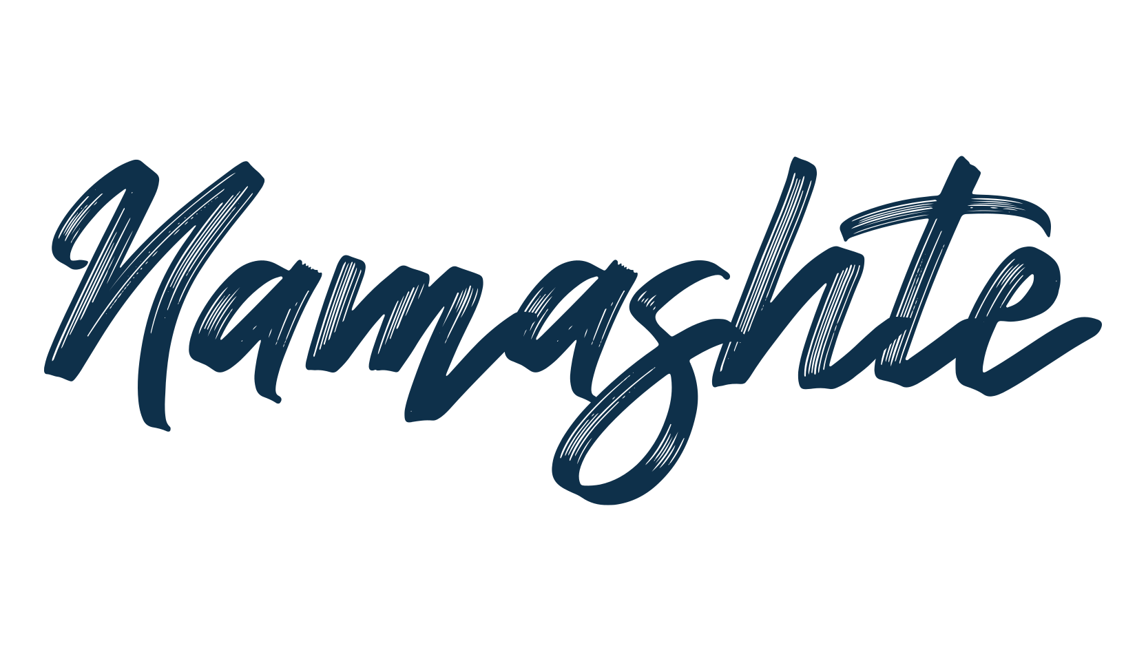 Namashte, script brush fancy decorative calligraphy font preview