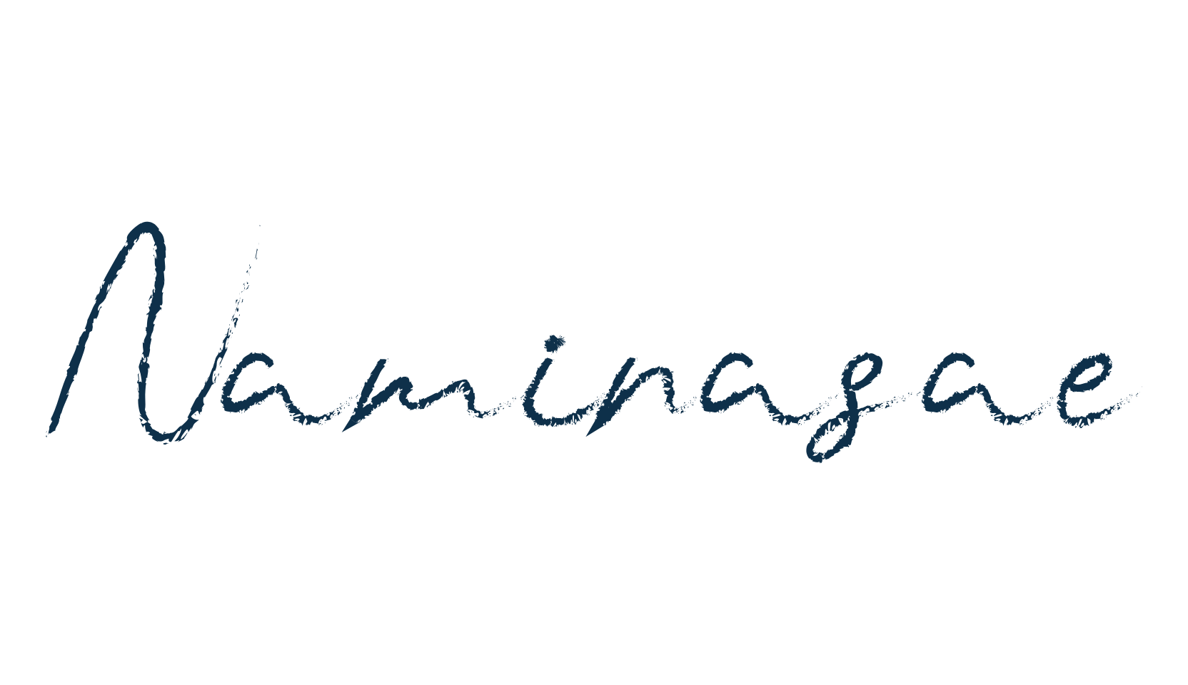 Naminasae, script brush fancy decorative calligraphy font preview