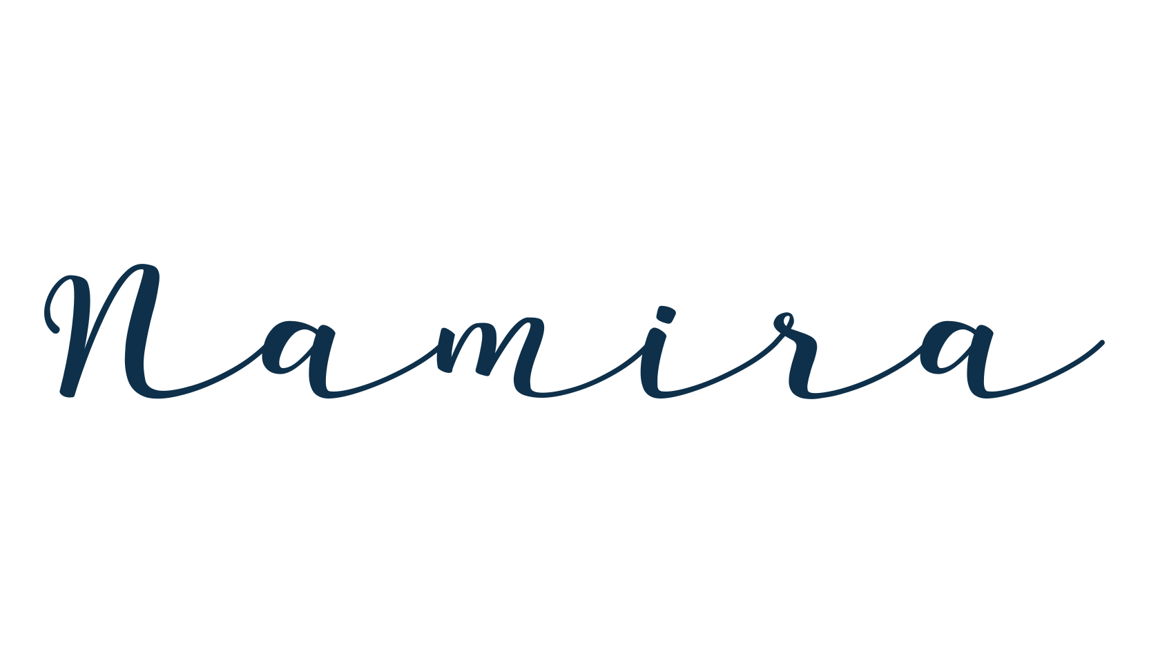 Namira, script calligraphy fancy decorative font preview