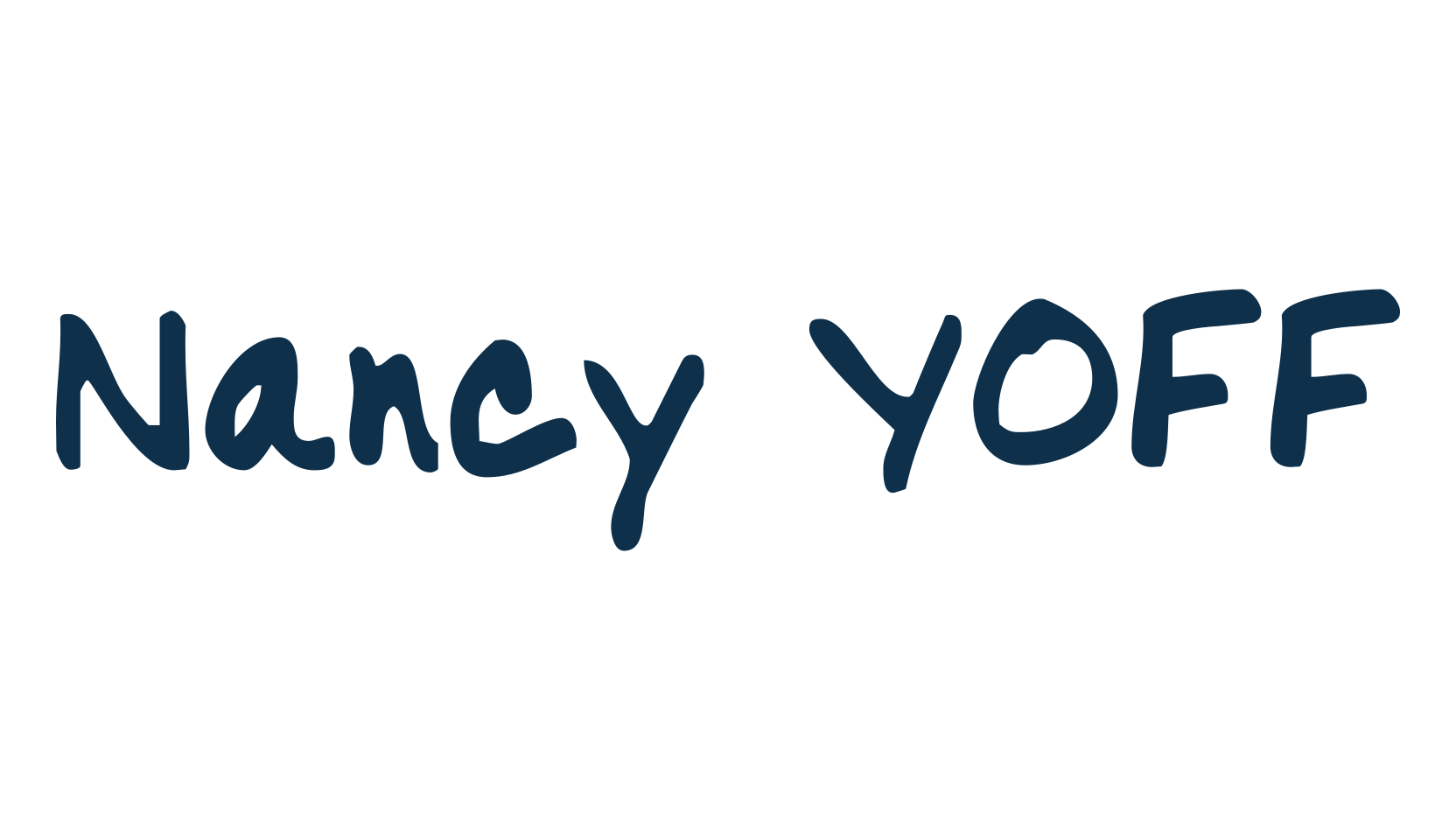 Nancy YOFF, handwriting font preview