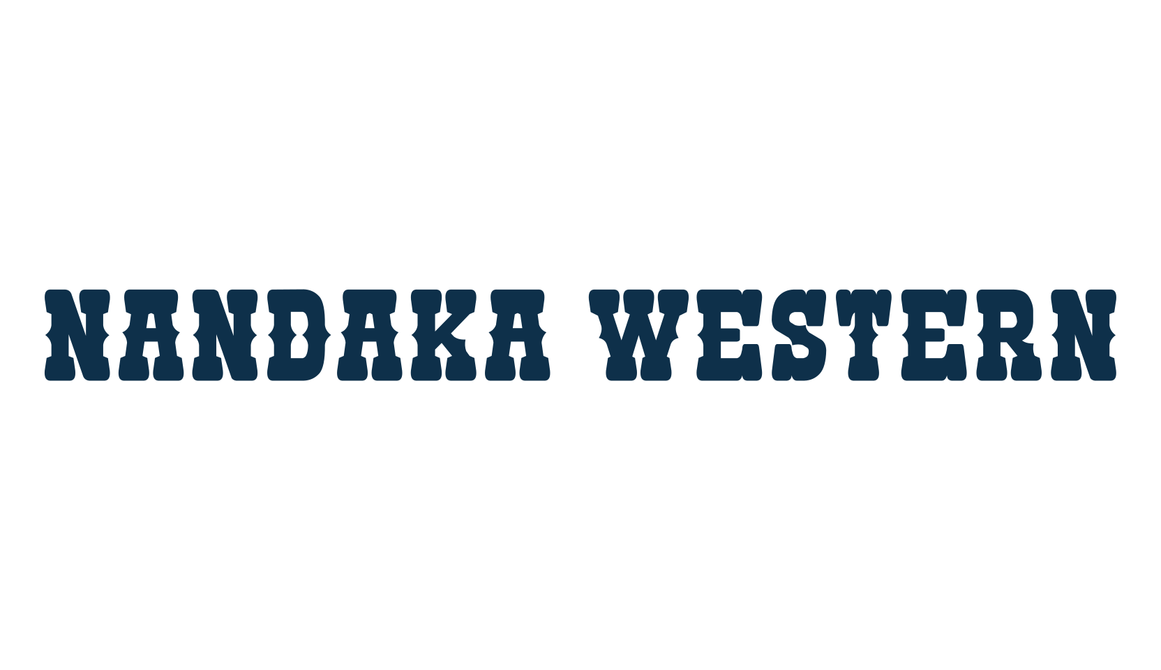 Nandaka Western, fancy western decorative font preview