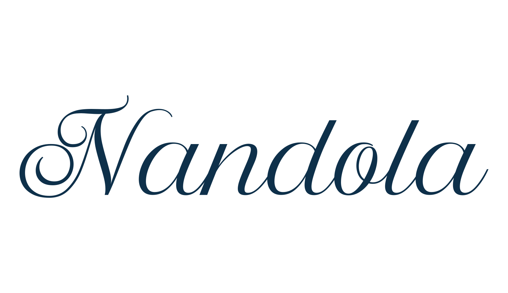 Nandola, script calligraphy fancy decorative font preview
