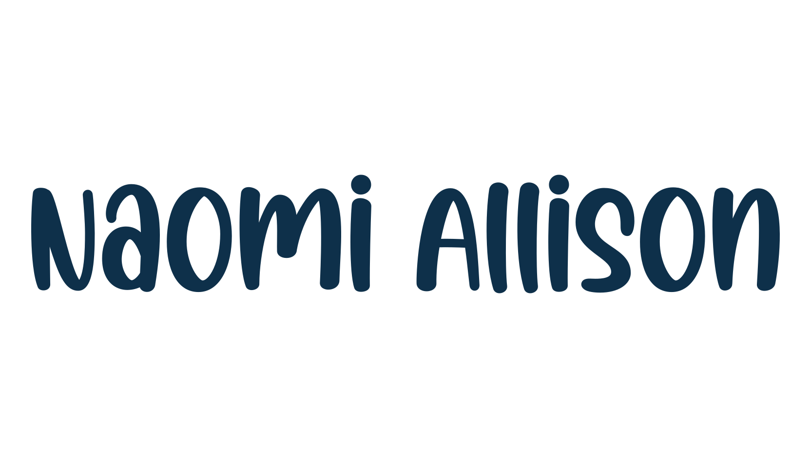 Naomi Allison, various font preview