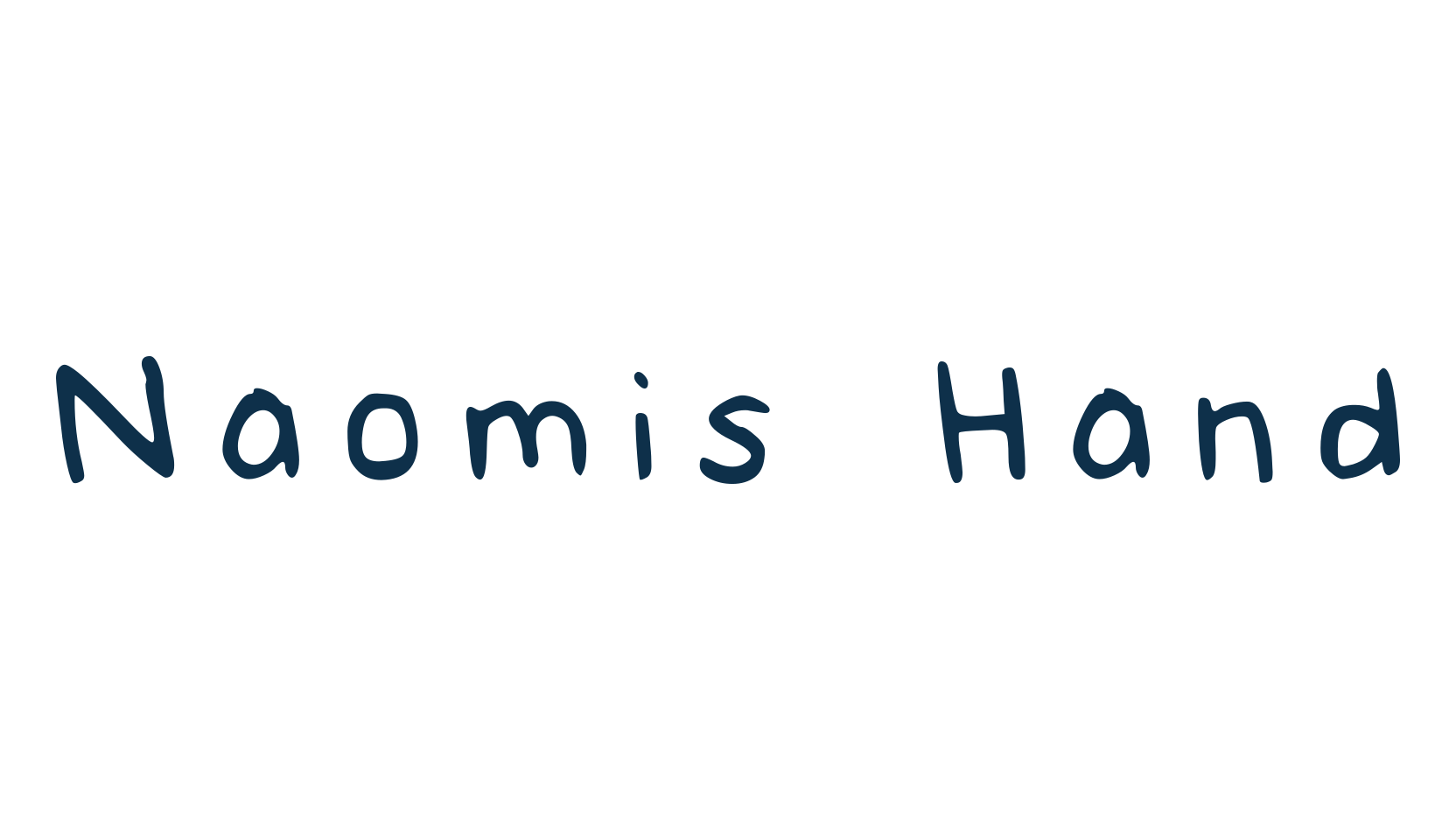 Naomis Hand, handwriting font preview