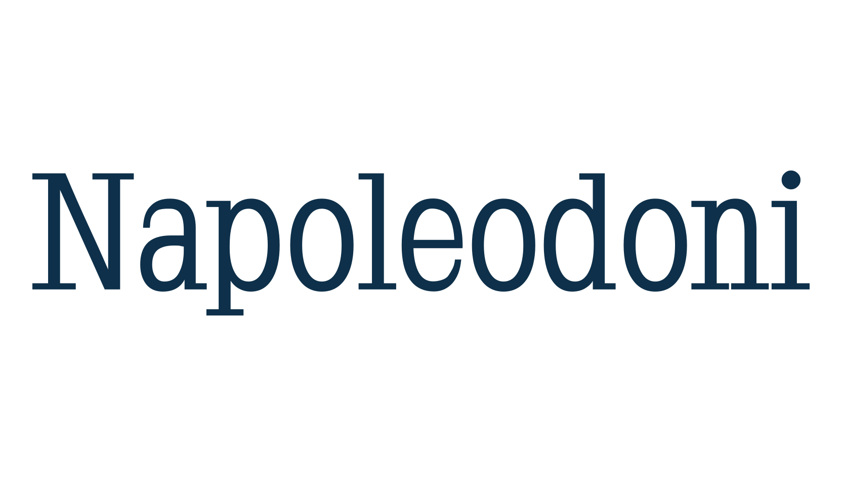 Napoleodoni, basic serif font preview