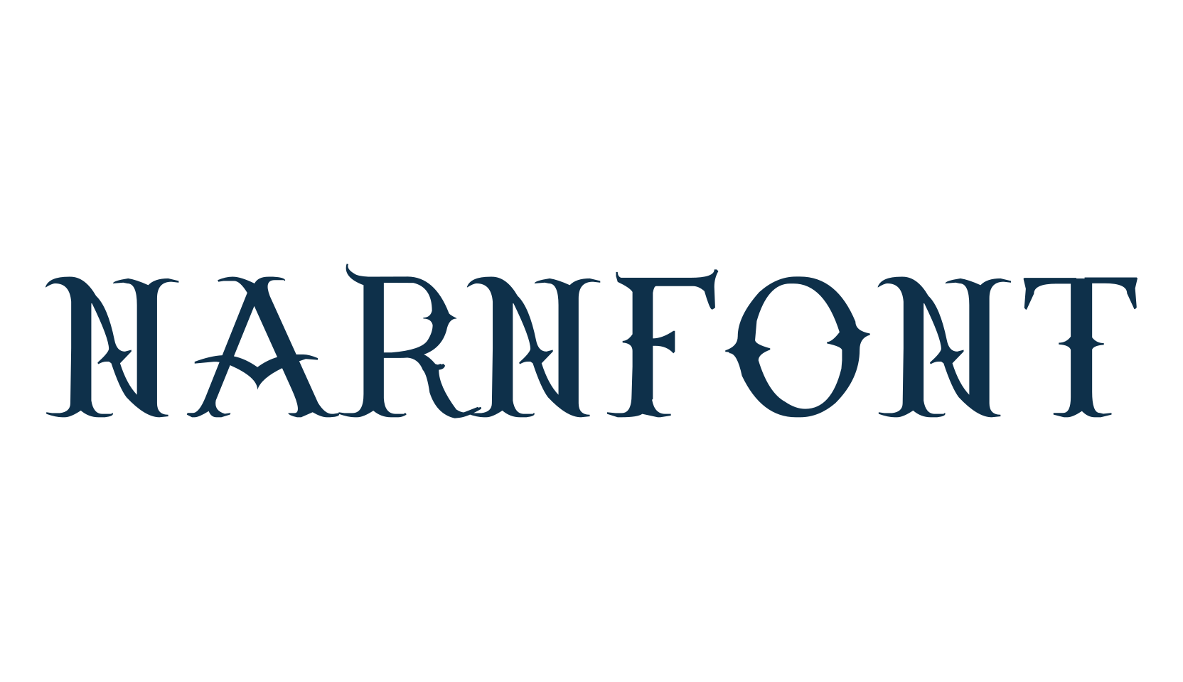 Narnfont, fancy various decorative font preview
