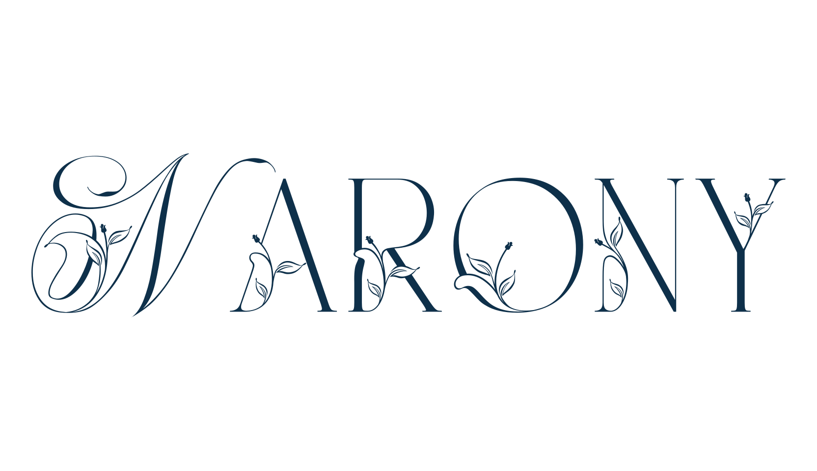 Narony, decorative font preview