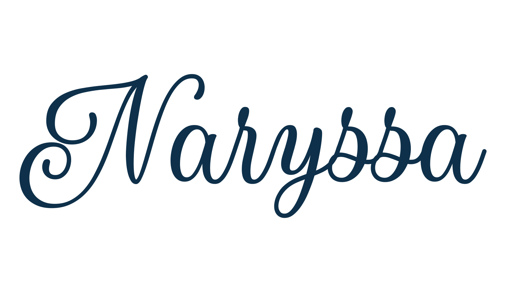 Naryssa, calligraphy font preview