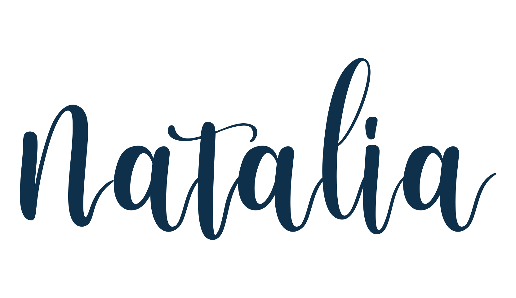 Natalia, script calligraphy fancy decorative font preview