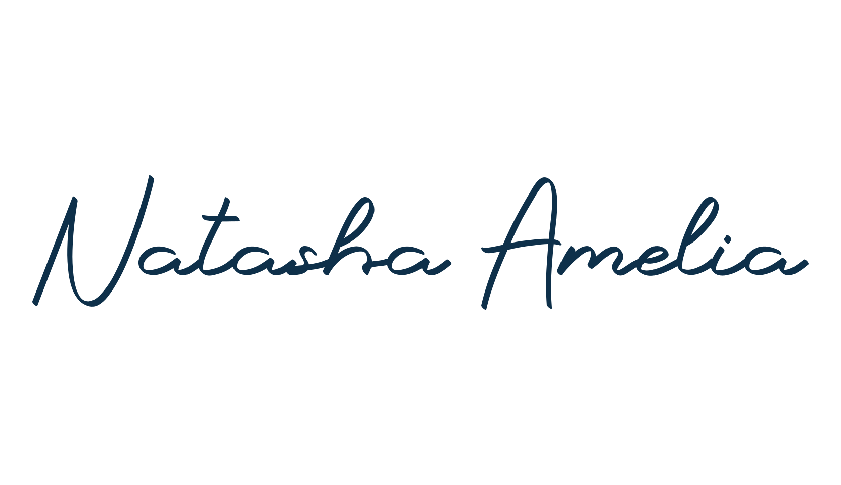 Natasha Amelia, script handwritten fancy decorative calligraphy font preview