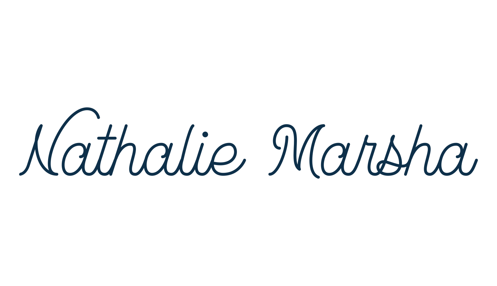 Nathalie Marsha, fancy decorative font preview