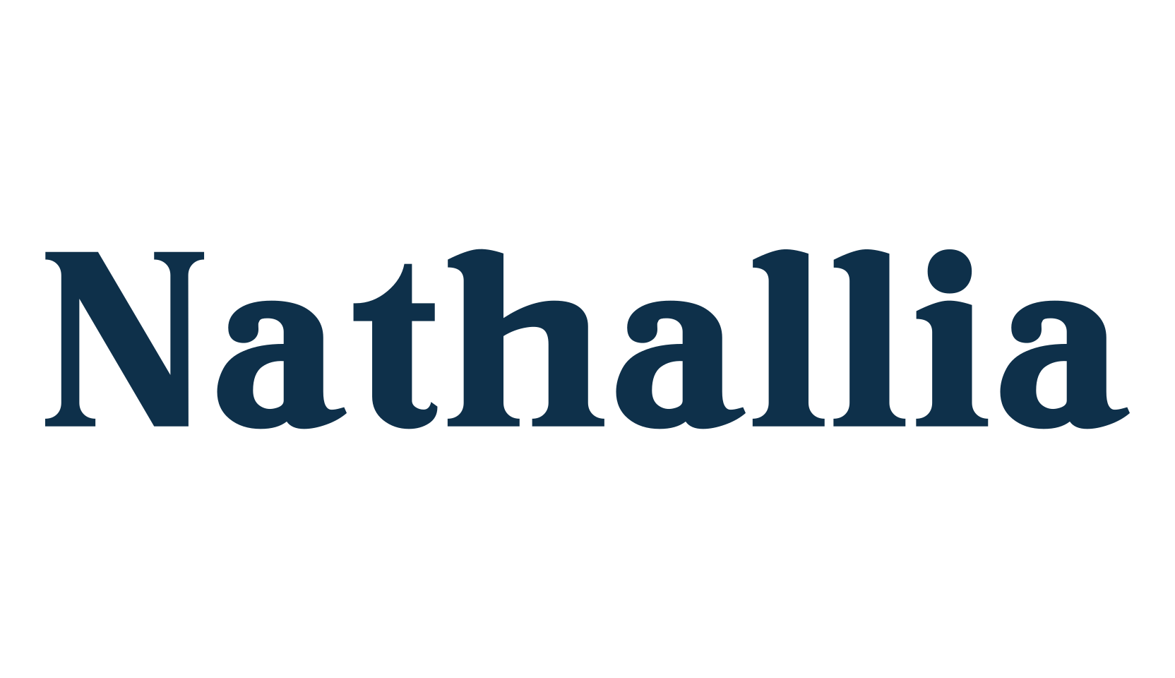 Nathallia, serif font preview