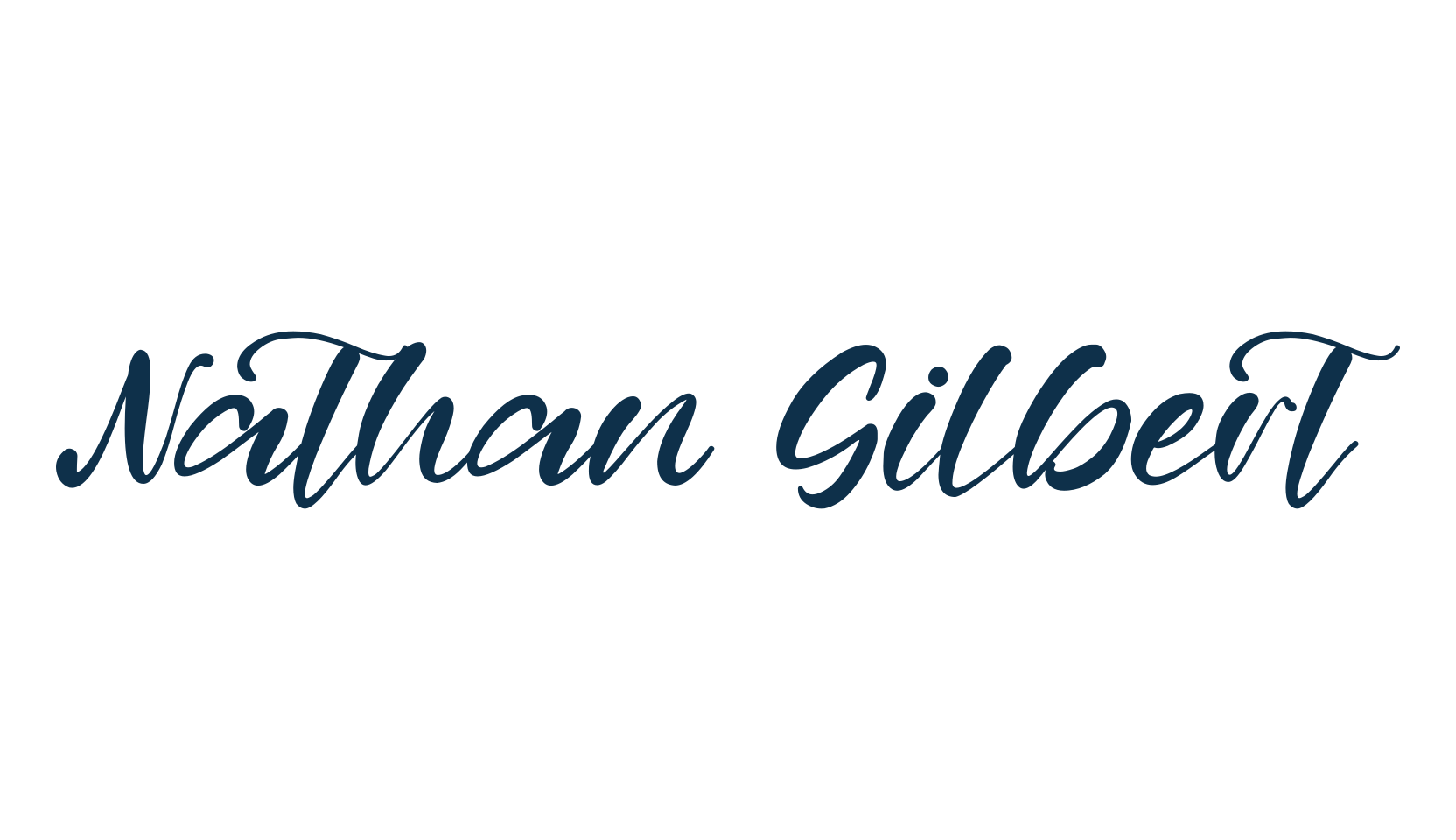 Nathan Gilbert, calligraphy font preview