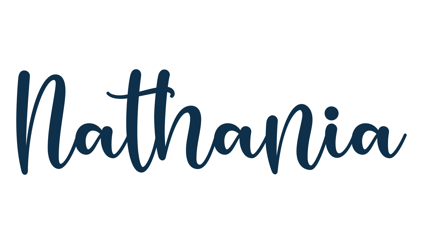 Nathania (nathania-2), handwriting font preview