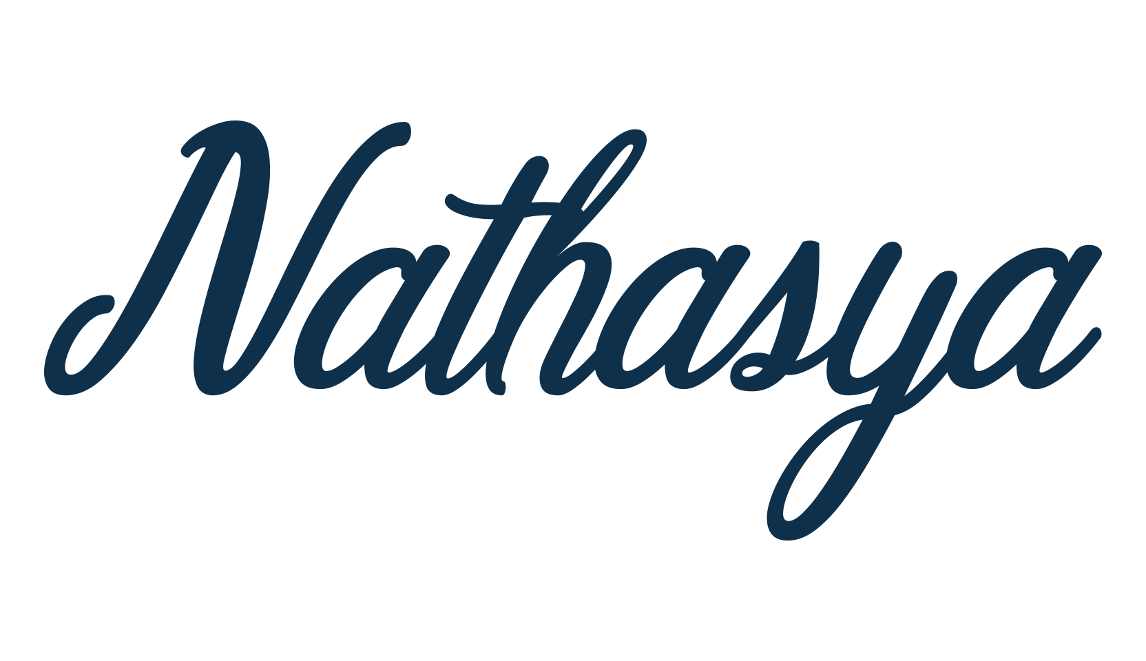 Nathasya, script calligraphy fancy decorative font preview