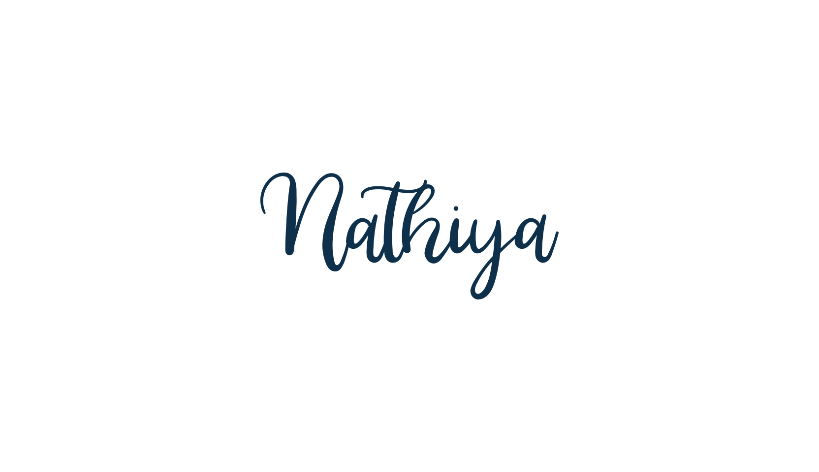 Nathiya, script calligraphy fancy decorative font preview