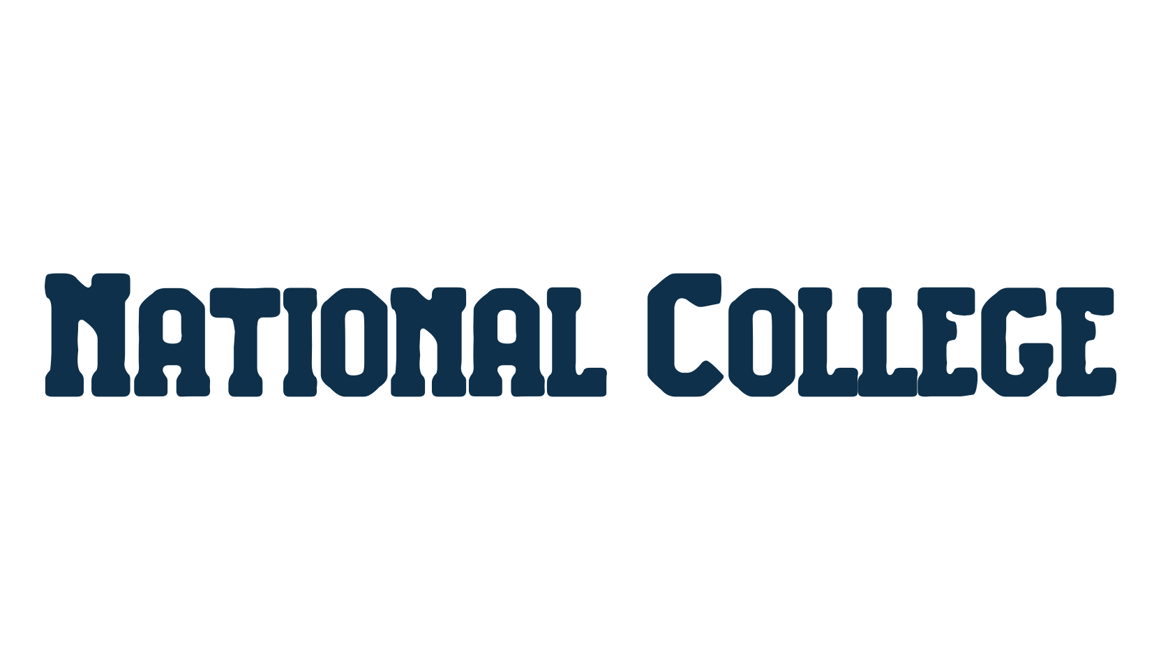 National College, fancy old school decorative font preview