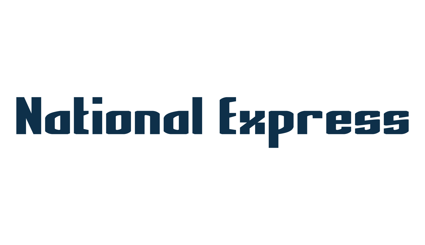National Express, fancy various techno sci-fi font preview