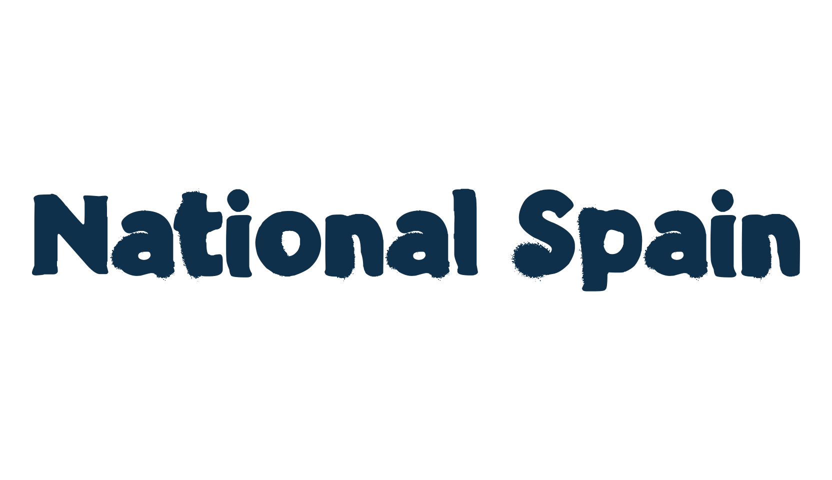 National Spain, fancy eroded decorative font preview