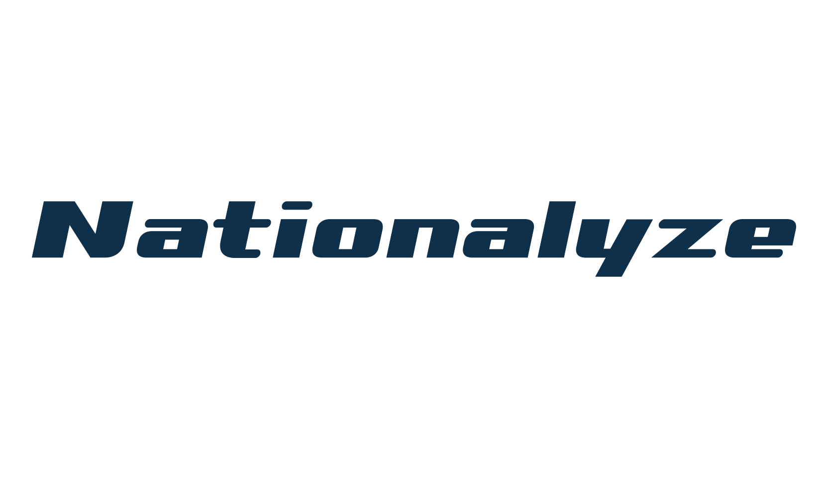 Nationalyze, techno sci-fi font preview