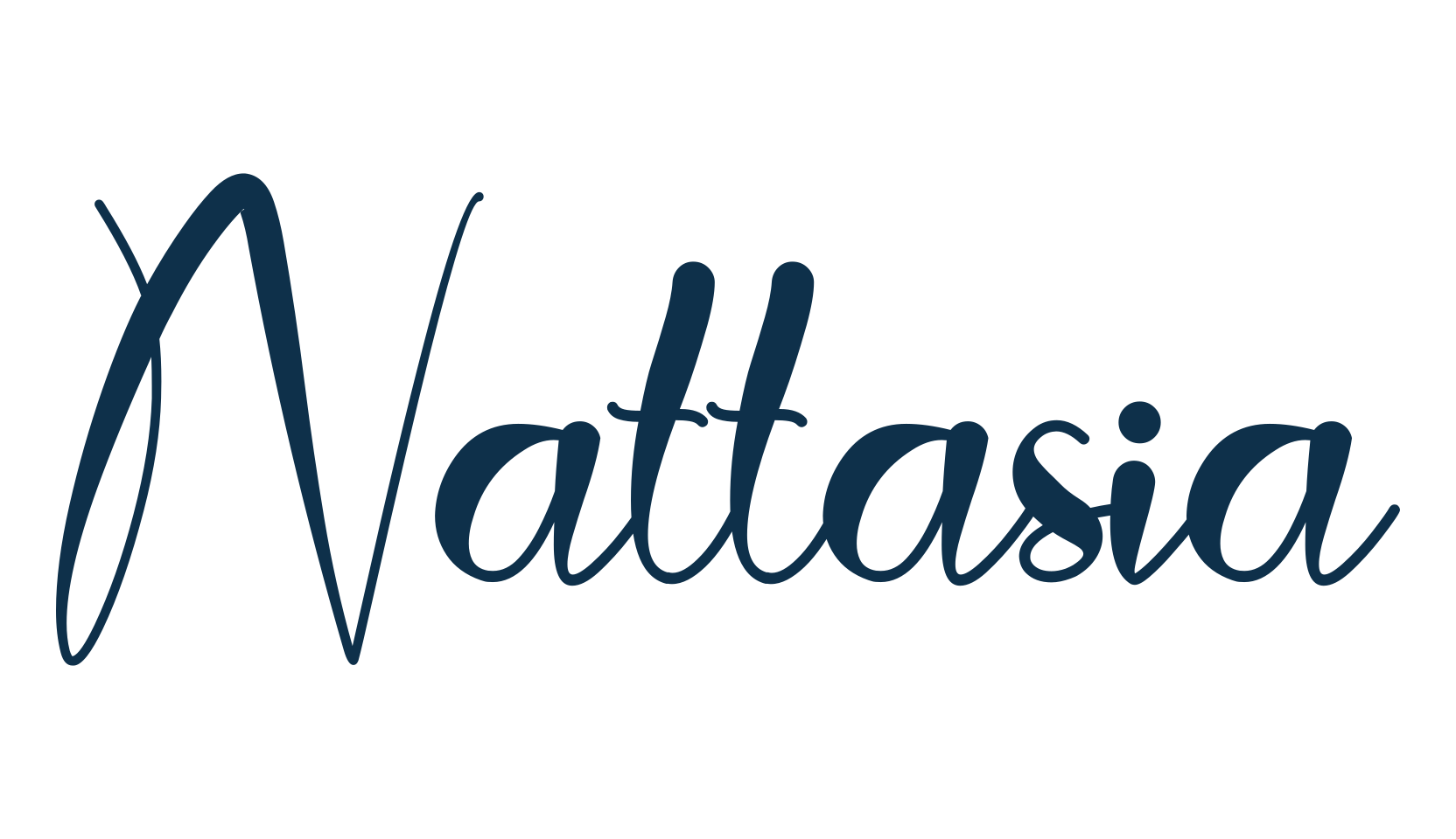 Nattasia, fancy decorative font preview