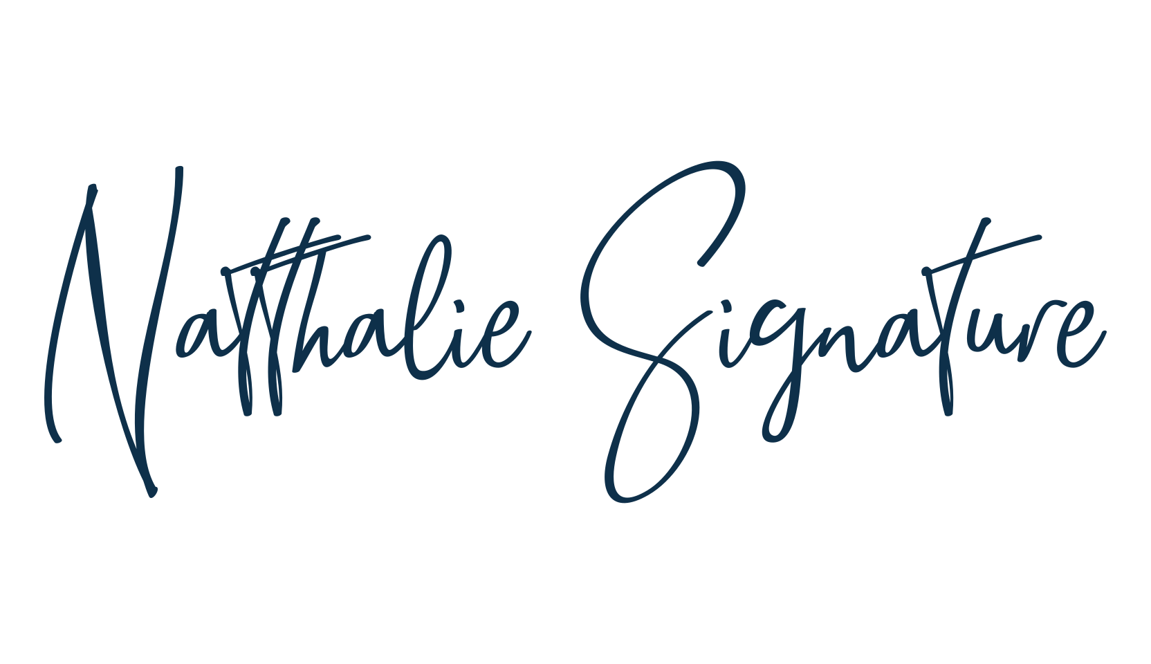 Natthalie Signature, script handwritten fancy decorative calligraphy font preview