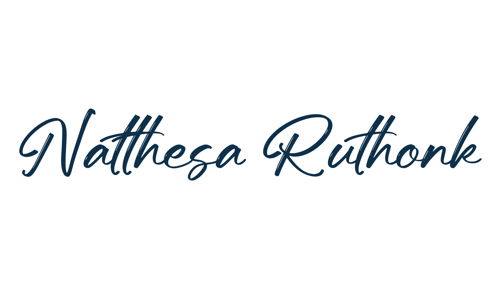 Natthesa Ruthonk, handwriting font preview