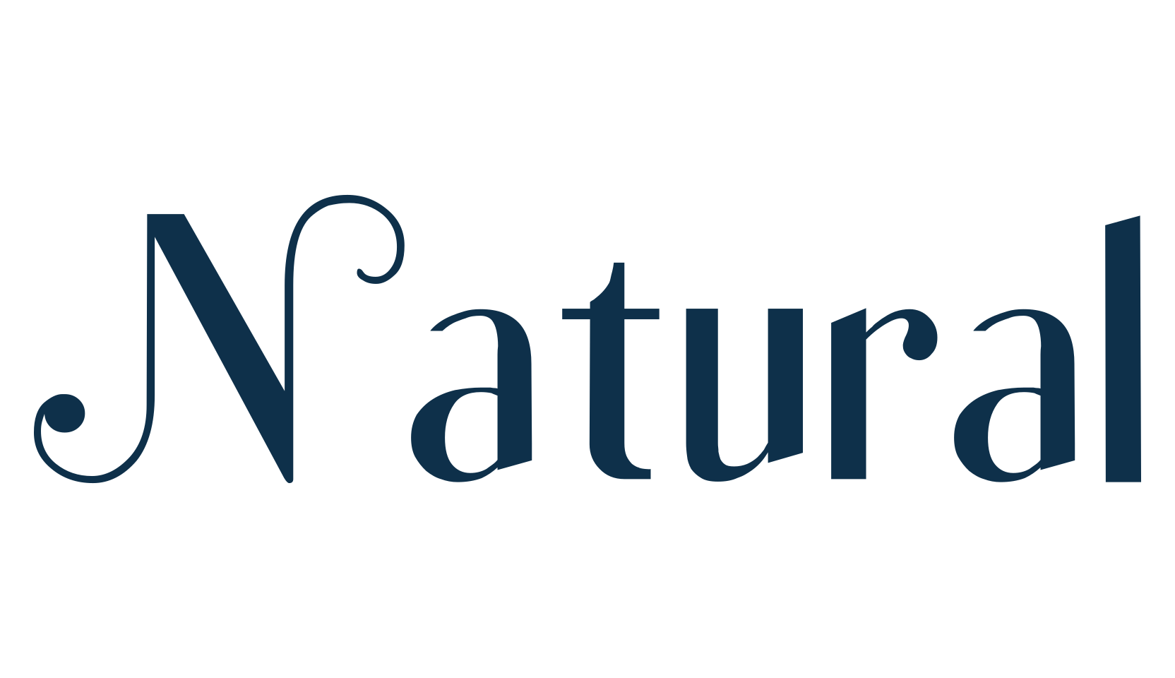 Natural, retro font preview