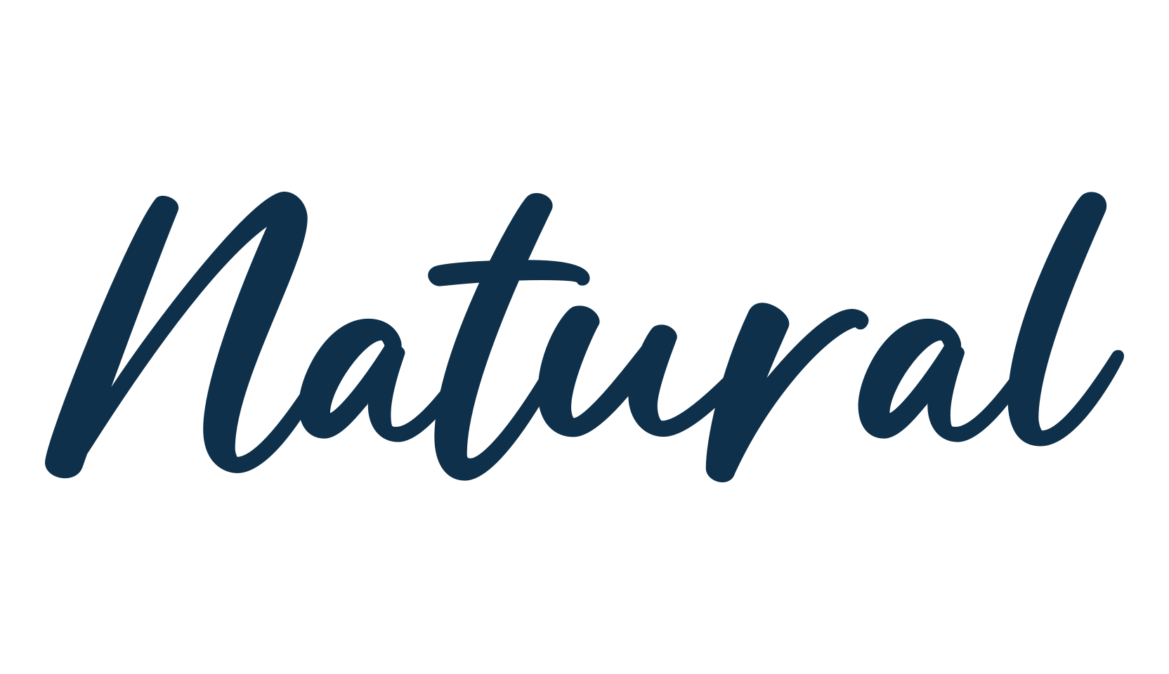 Natural (natural-6), handwriting font preview