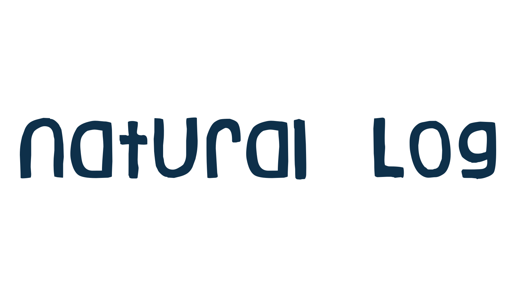 Natural Log, fancy eroded decorative font preview