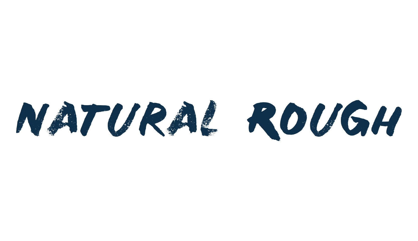 Natural Rough, script brush fancy decorative calligraphy font preview