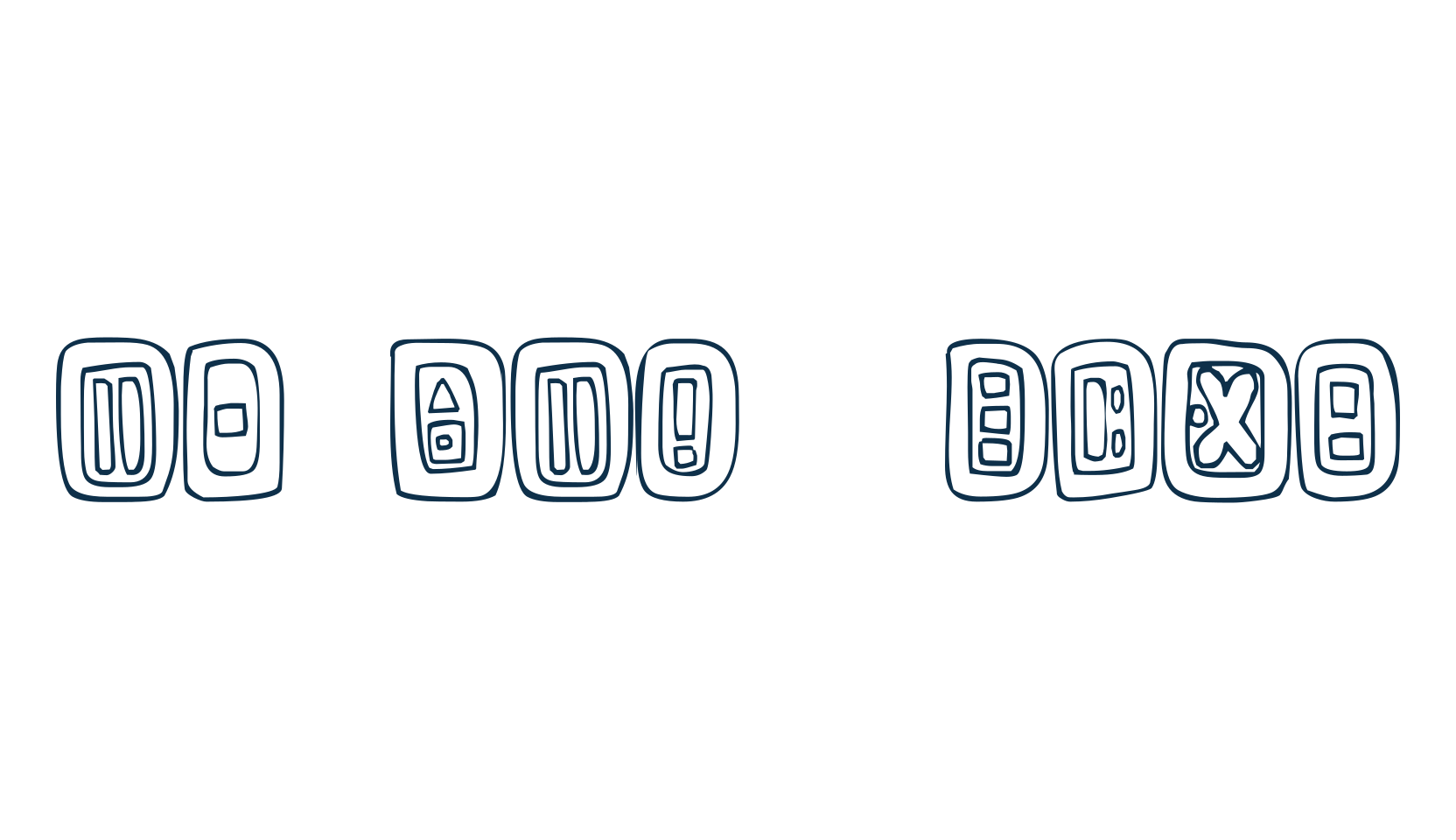 FE Natural Signs, fancy decorative font preview