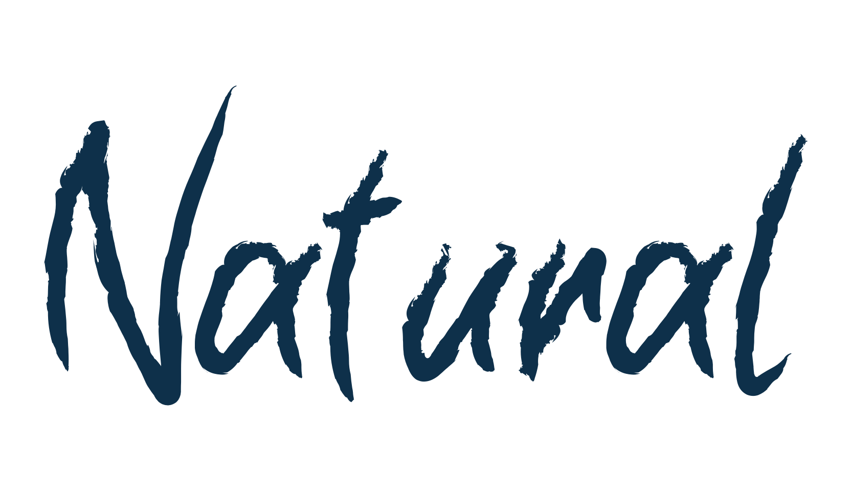 Natural (natural), handwriting font preview