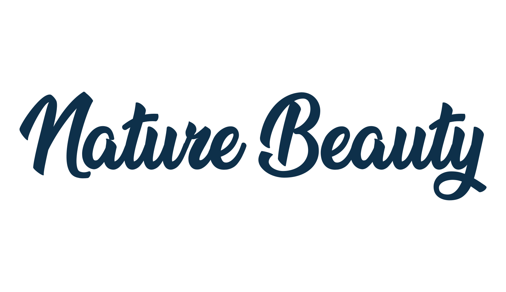 Nature Beauty, script calligraphy fancy decorative font preview