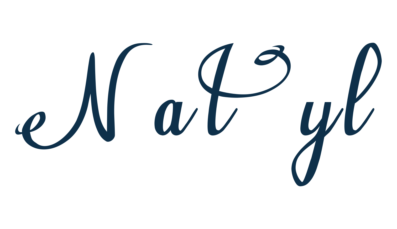 Natyl, handwriting font preview