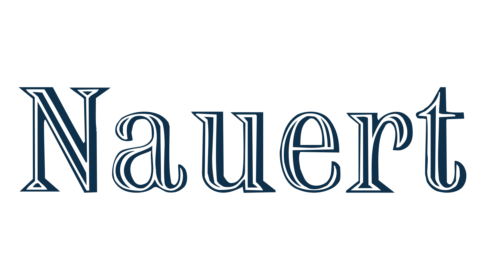 Nauert, fancy retro decorative font preview