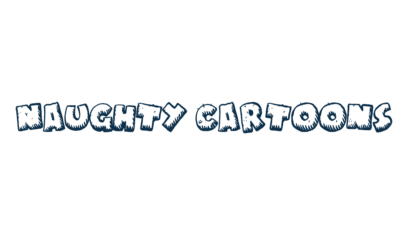 Naughty Cartoons, cartoon font preview