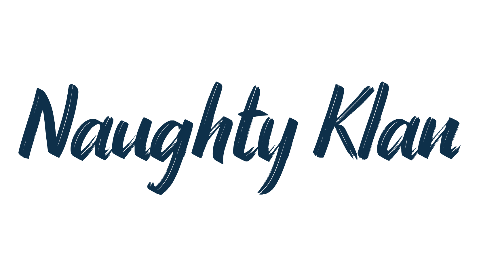 Naughty Klan, script brush fancy decorative calligraphy font preview