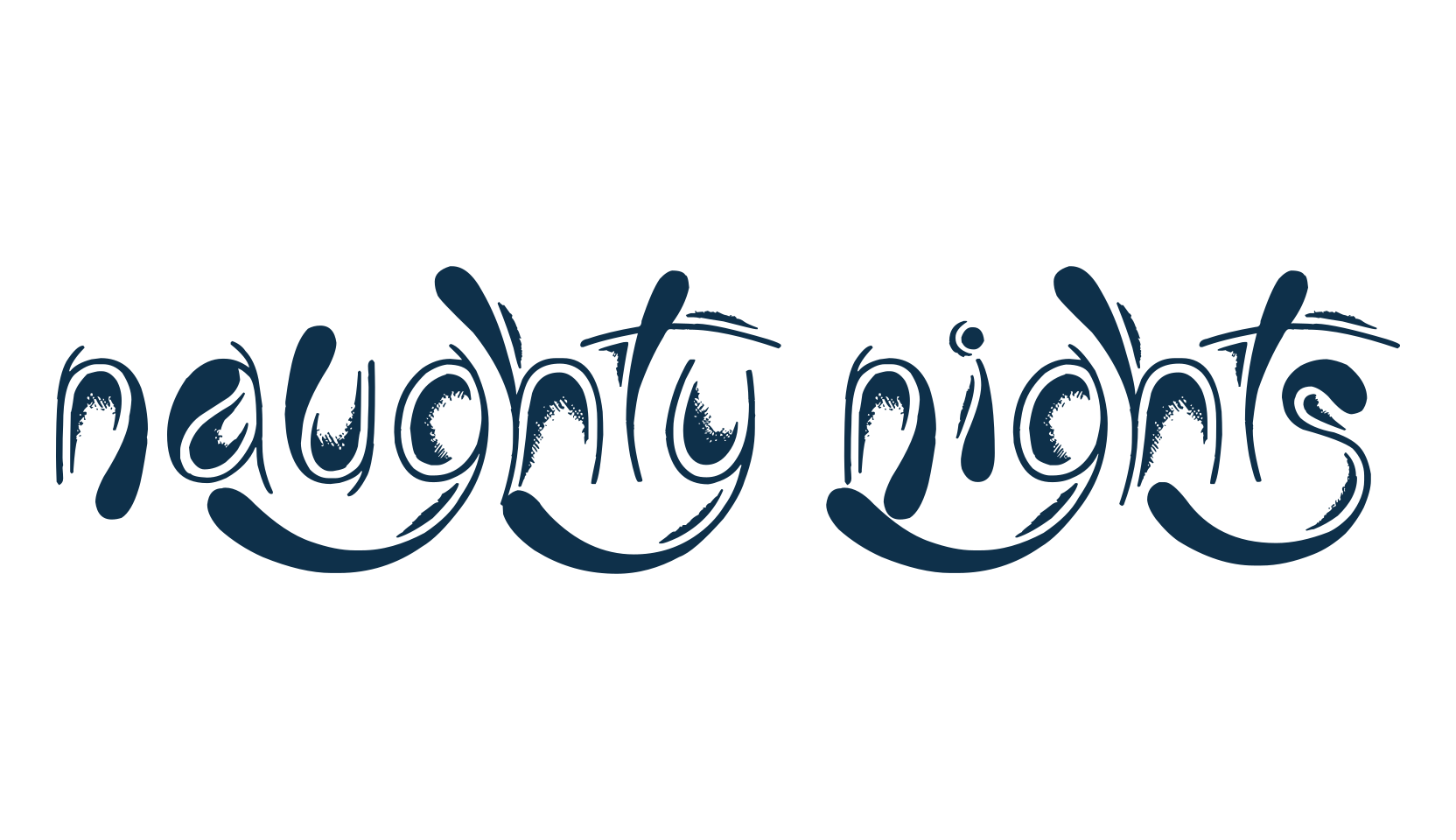 Naughty Nights, various font preview