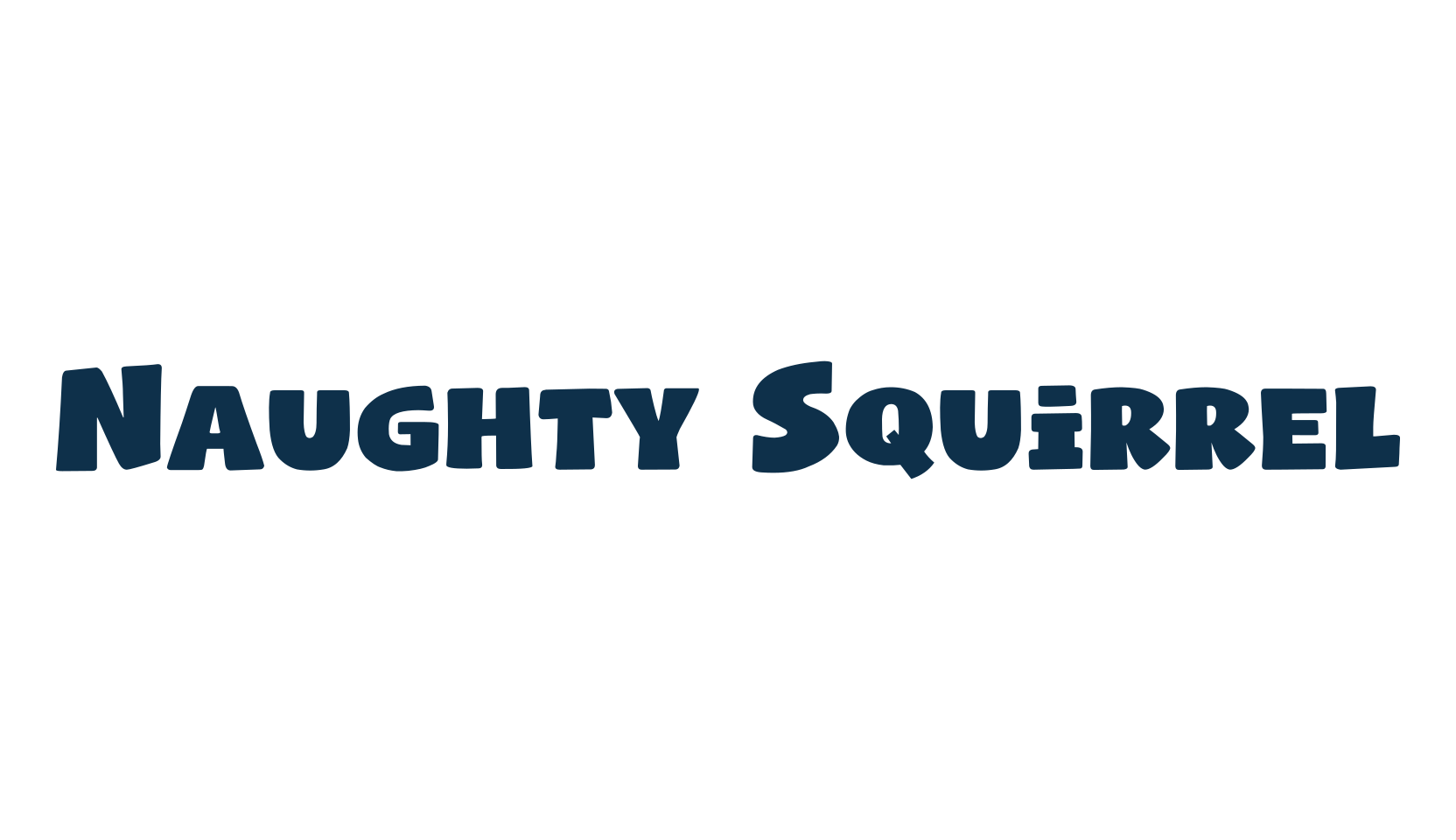 Naughty Squirrel, cartoon font preview