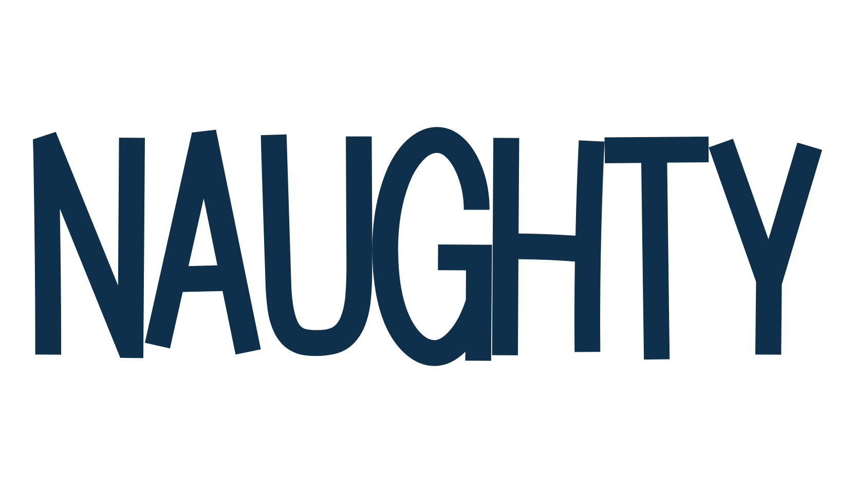 Naughty, fancy decorative font preview