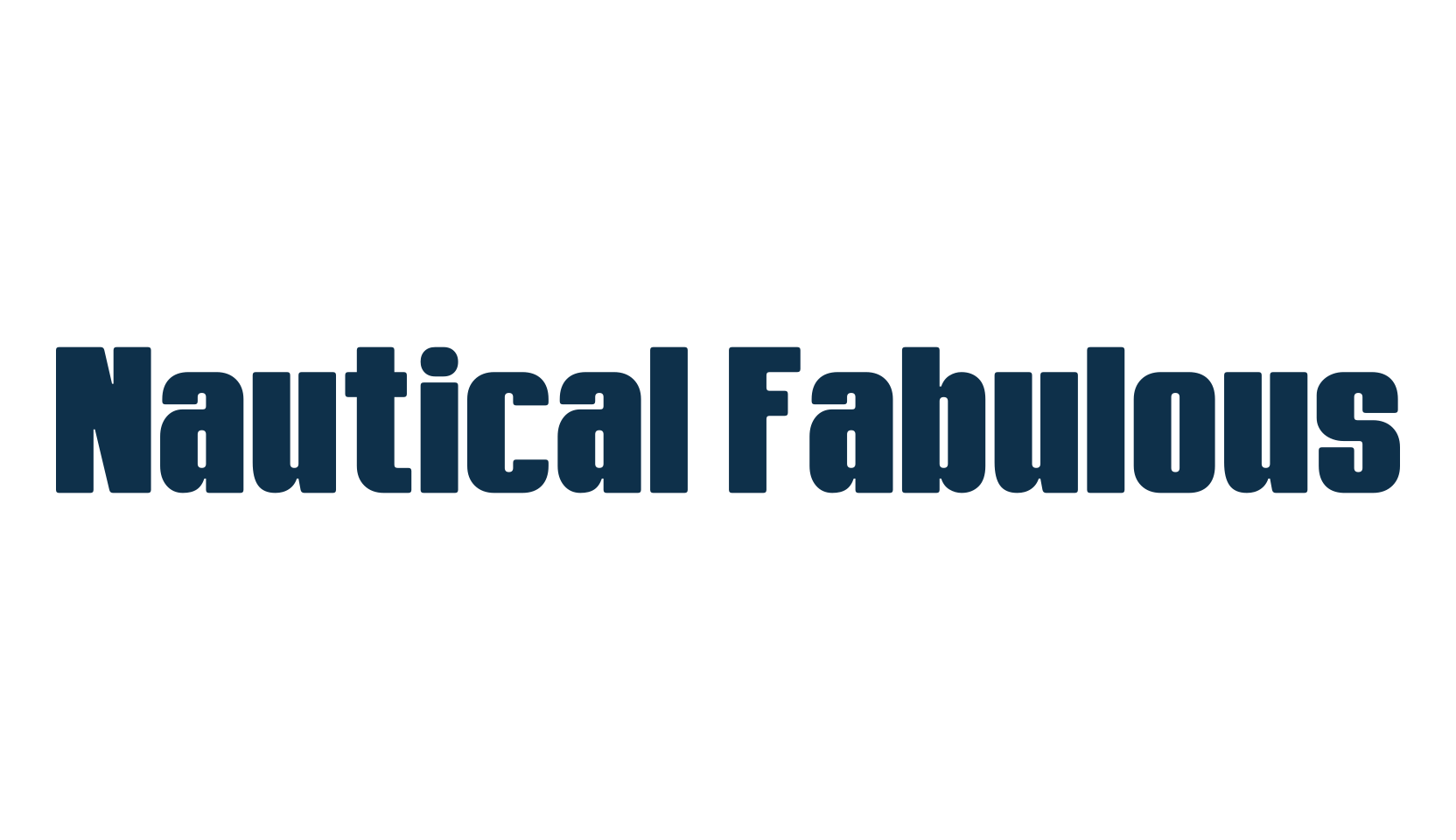 Nautical Fabulous, basic sans serif font preview