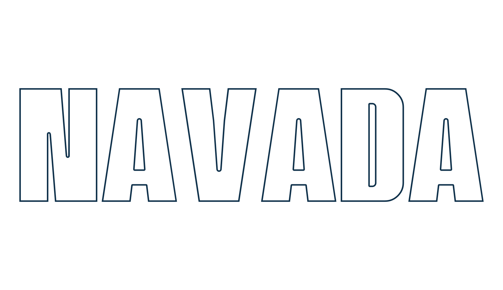 Navada, sans serif font preview