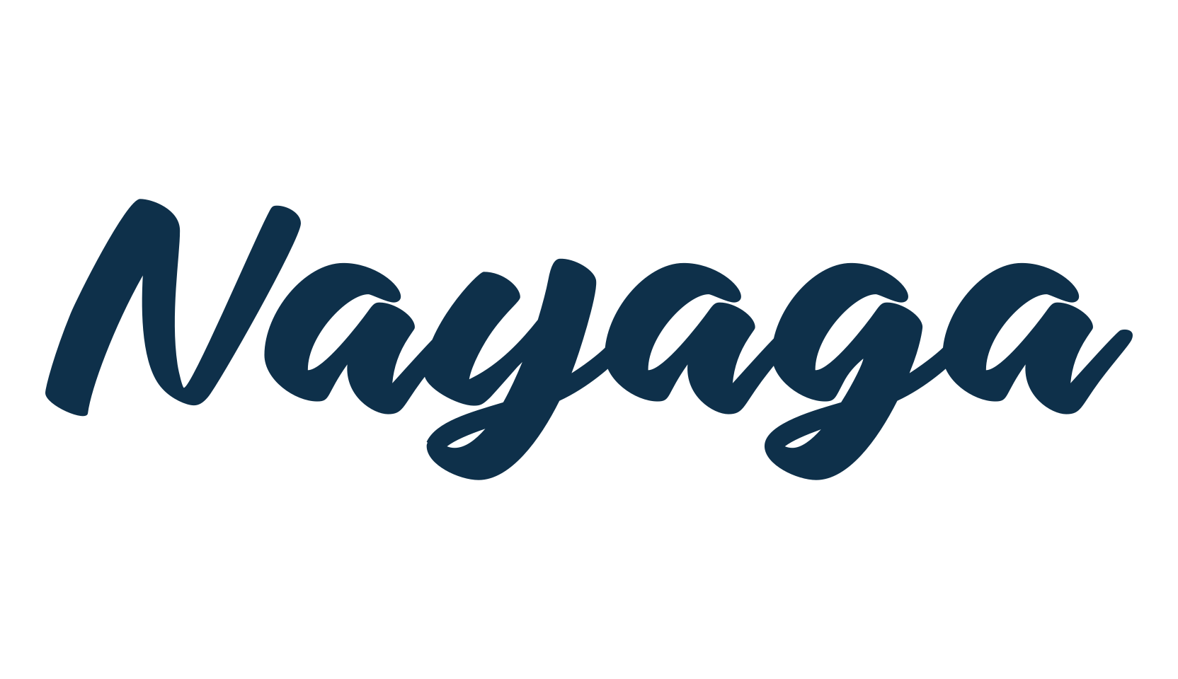 Nayaga, brush font preview