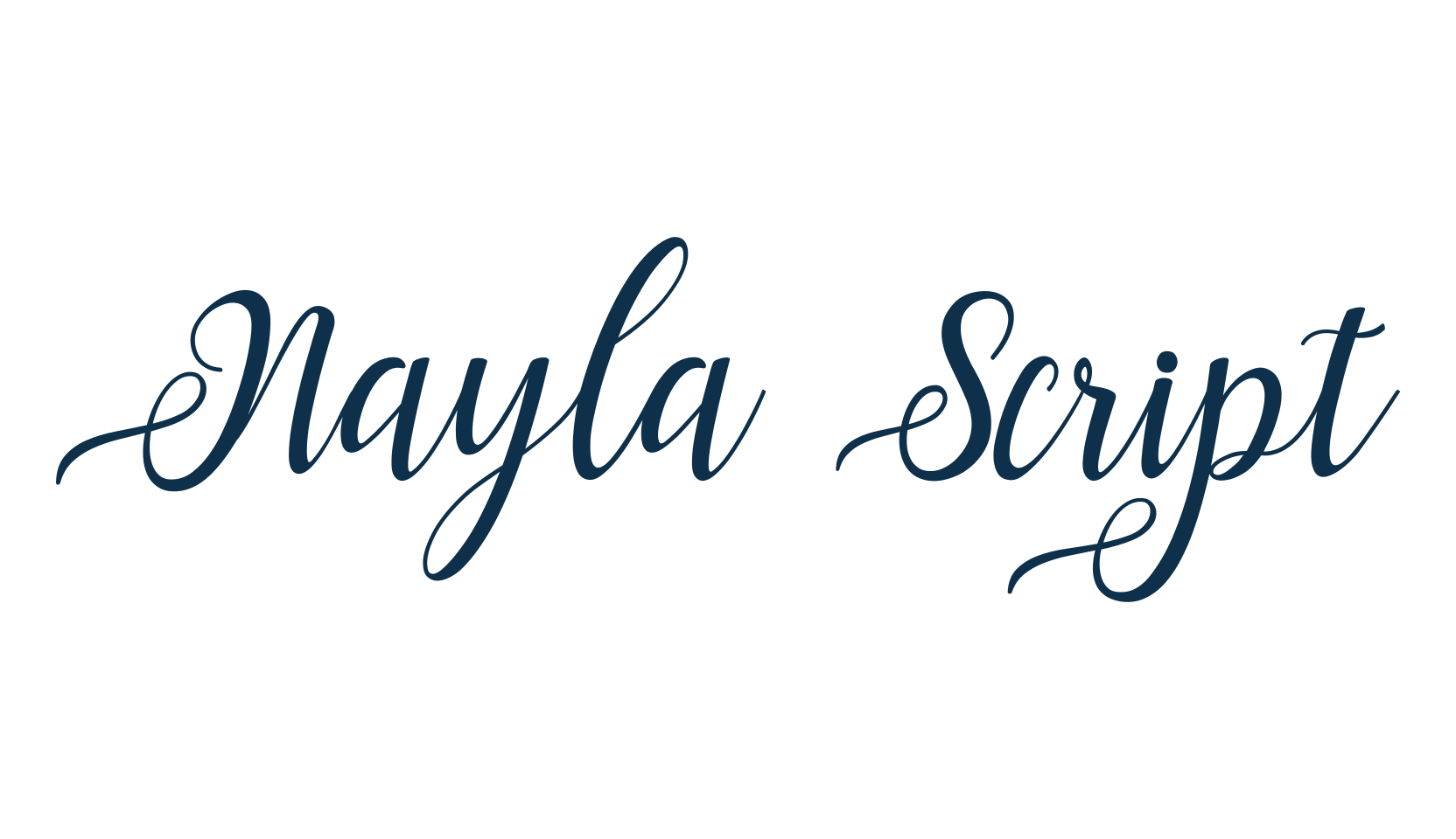 Nayla Script, script calligraphy fancy decorative font preview