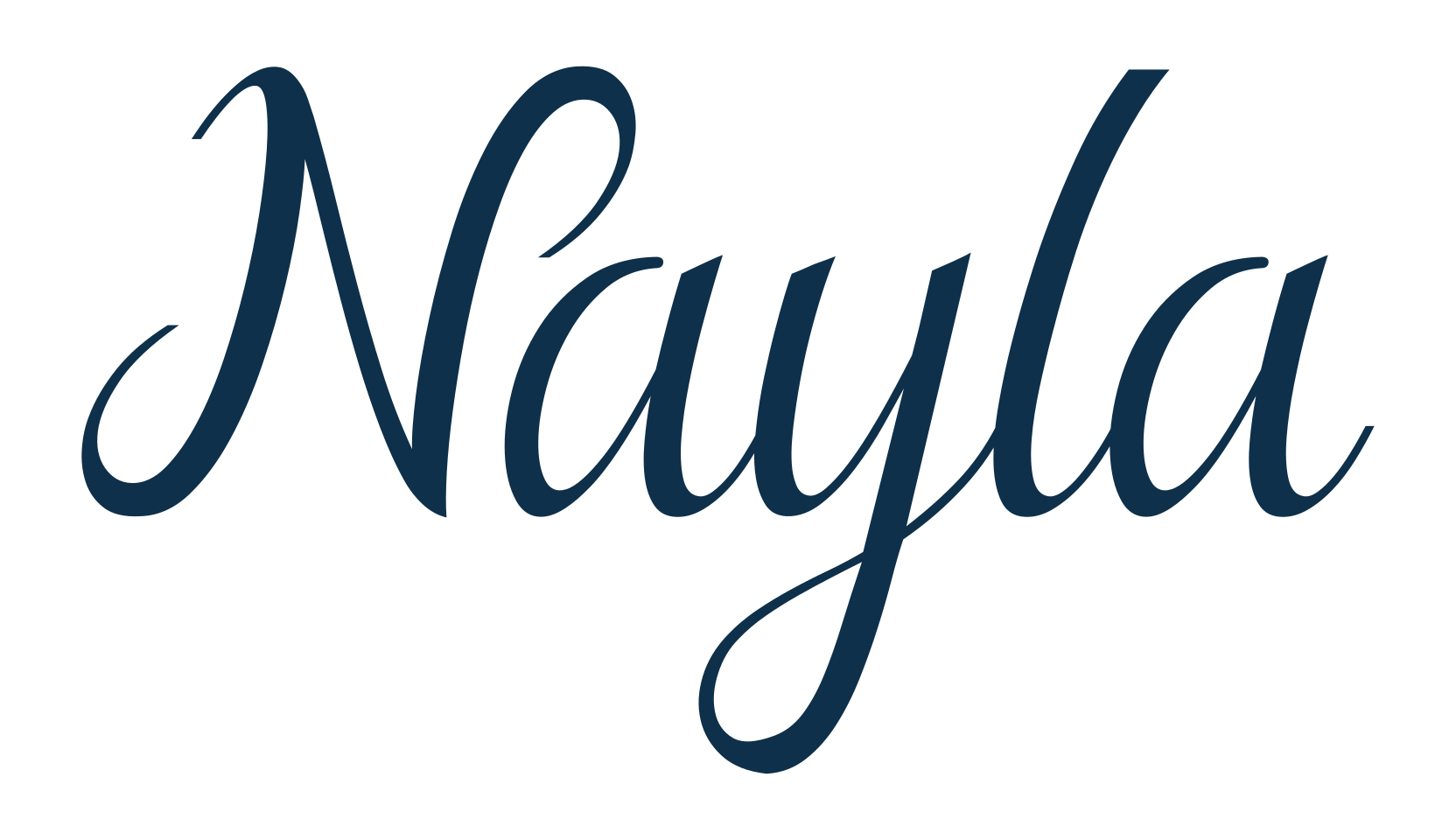 Nayla, calligraphy font preview
