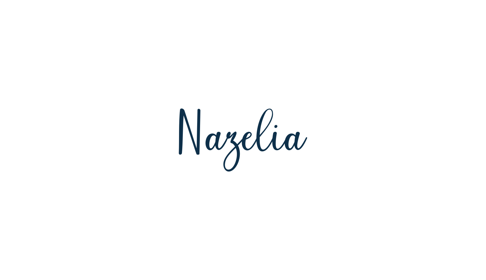 Nazelia, script handwritten fancy decorative calligraphy font preview
