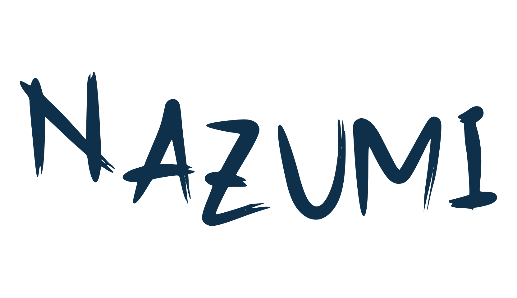Nazumi, script brush fancy decorative calligraphy font preview