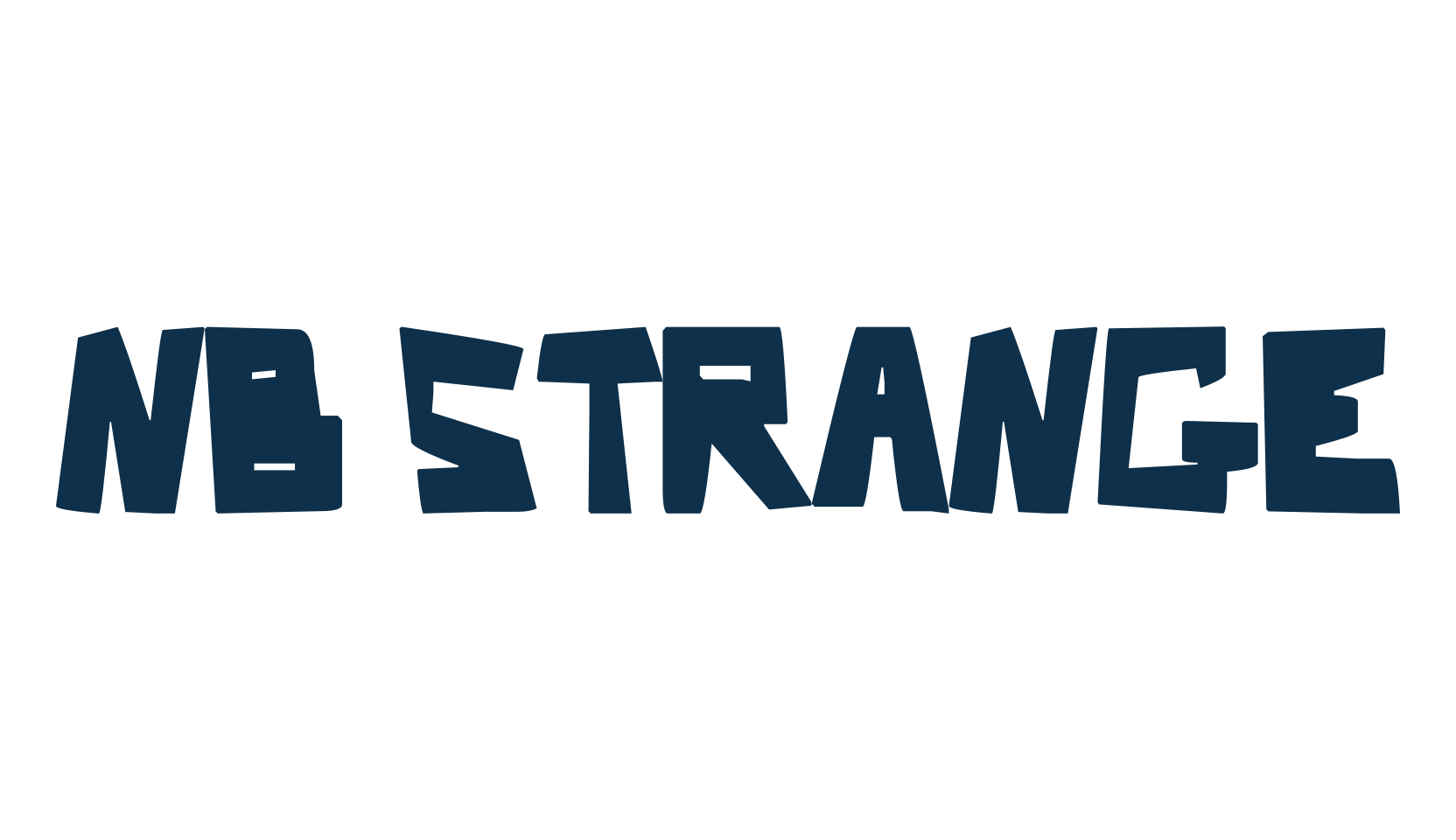 Nb Strange, cartoon font preview